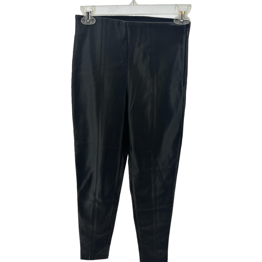 Ann Taylor Black Faux Leather Leggings